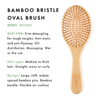 Bamboo Bristle Oval Brush